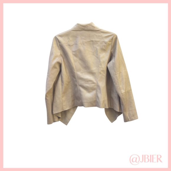 Bar III Blush Faux Leather and Suede Jacket - Picture 2 of 4